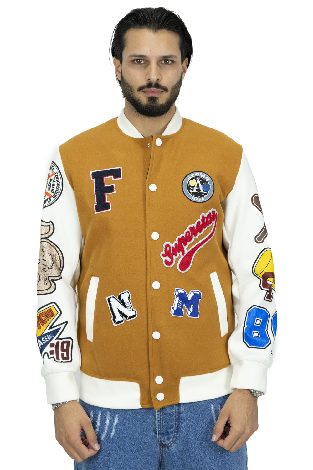 Giubbotto Bomber College Varsity in Panno Art. Gb120