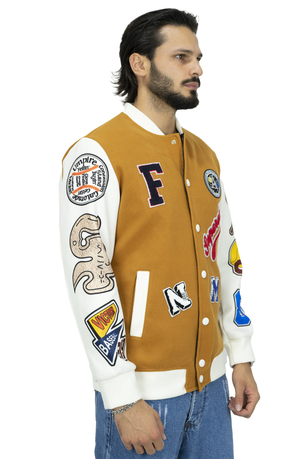 Giubbotto Bomber College Varsity in Panno Art. Gb120