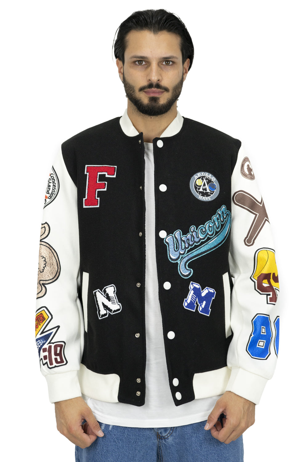 Giubbotto Bomber College Varsity in Panno Art. Gb120