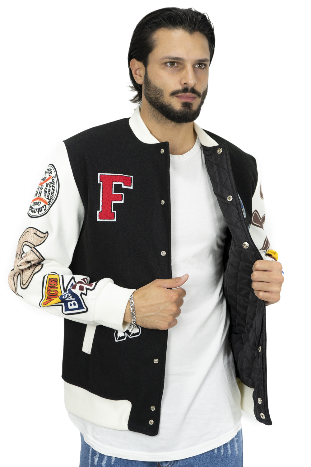 Giubbotto Bomber College Varsity in Panno Art. Gb120