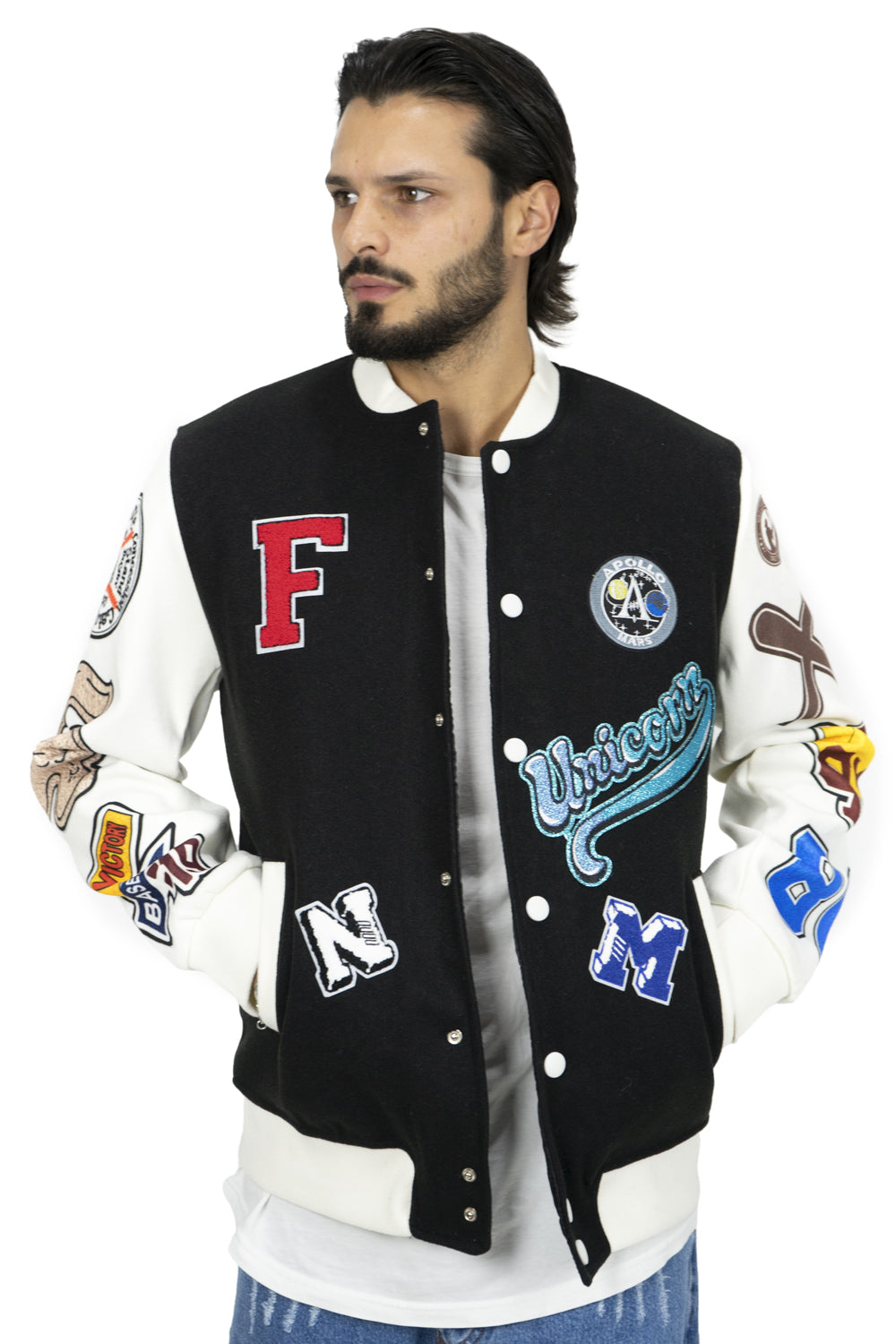 Giubbotto Bomber College Varsity in Panno Art. Gb120