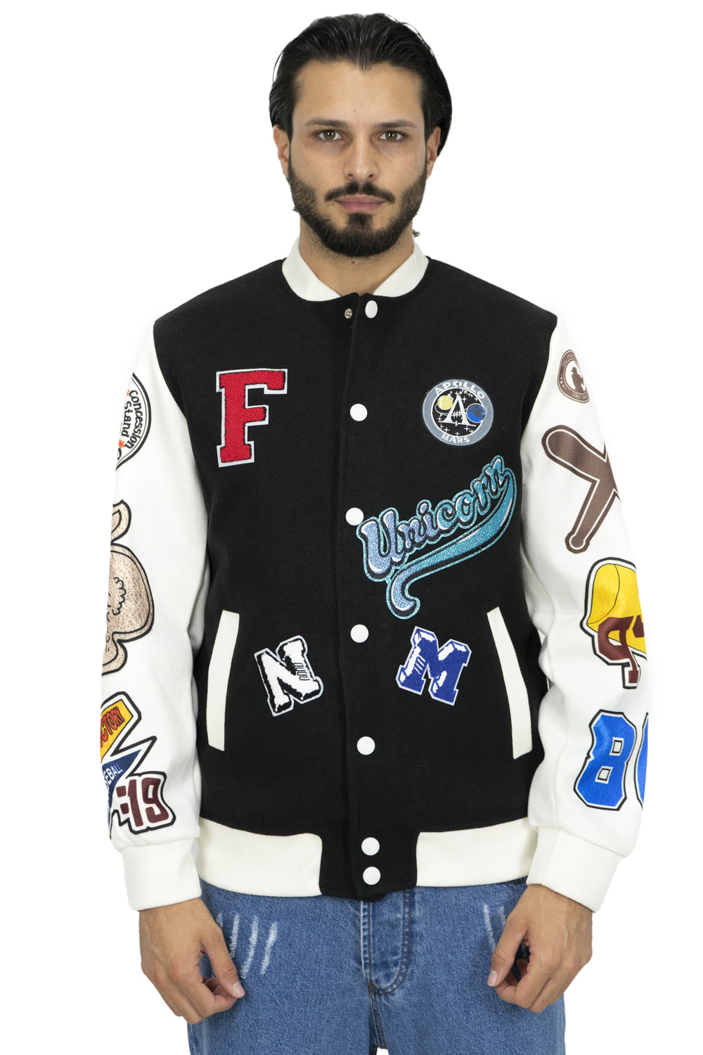 Giubbotto Bomber College Varsity in Panno Art. Gb120