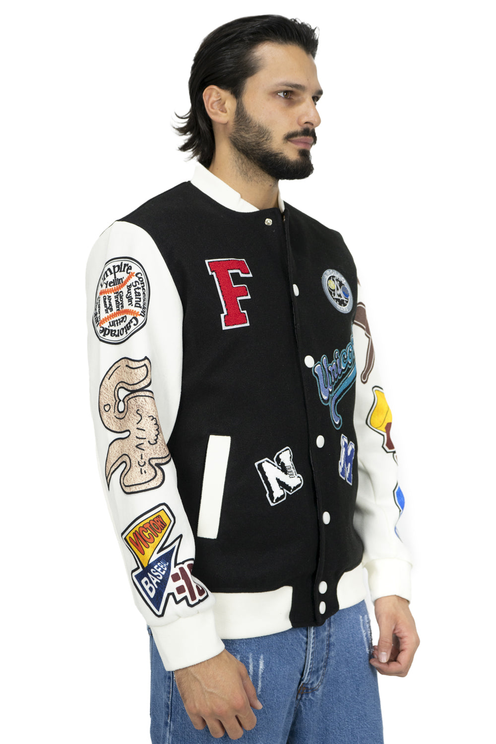 Giubbotto Bomber College Varsity in Panno Art. Gb120