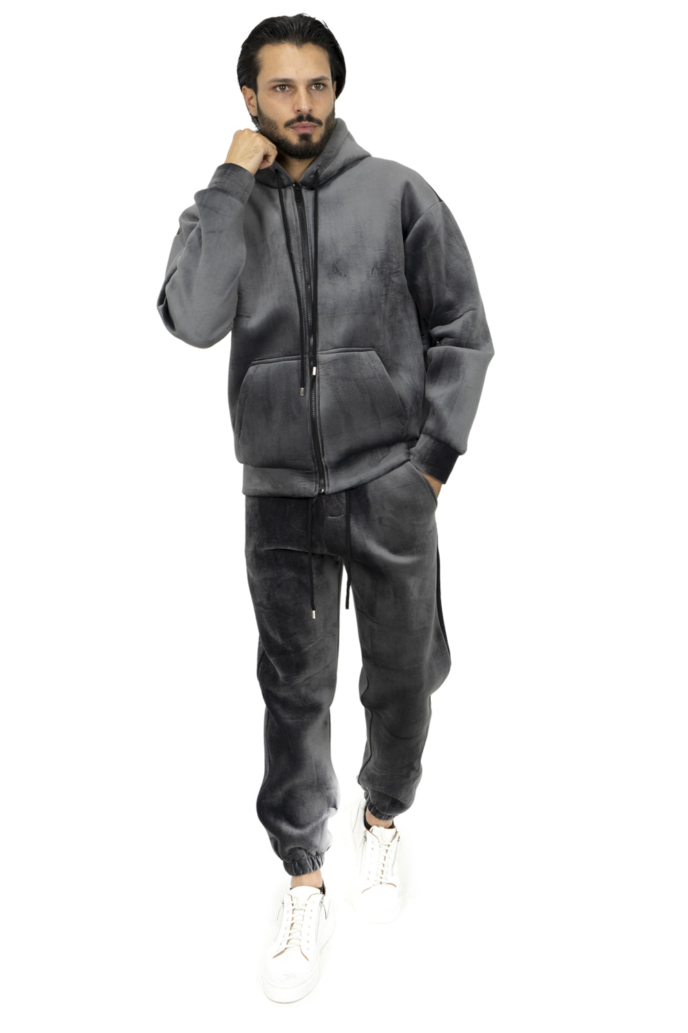 Tuta Uomo Completo Ciniglia Tinta Unita Art. Tt81