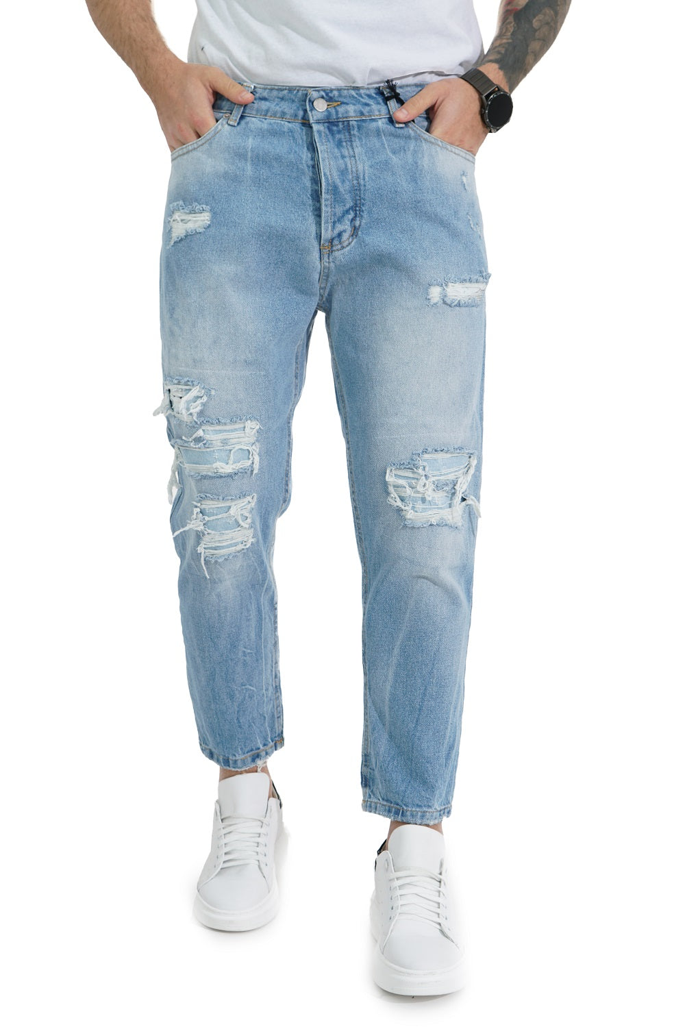 Jeans Uomo Con Strappi  Art. Js254