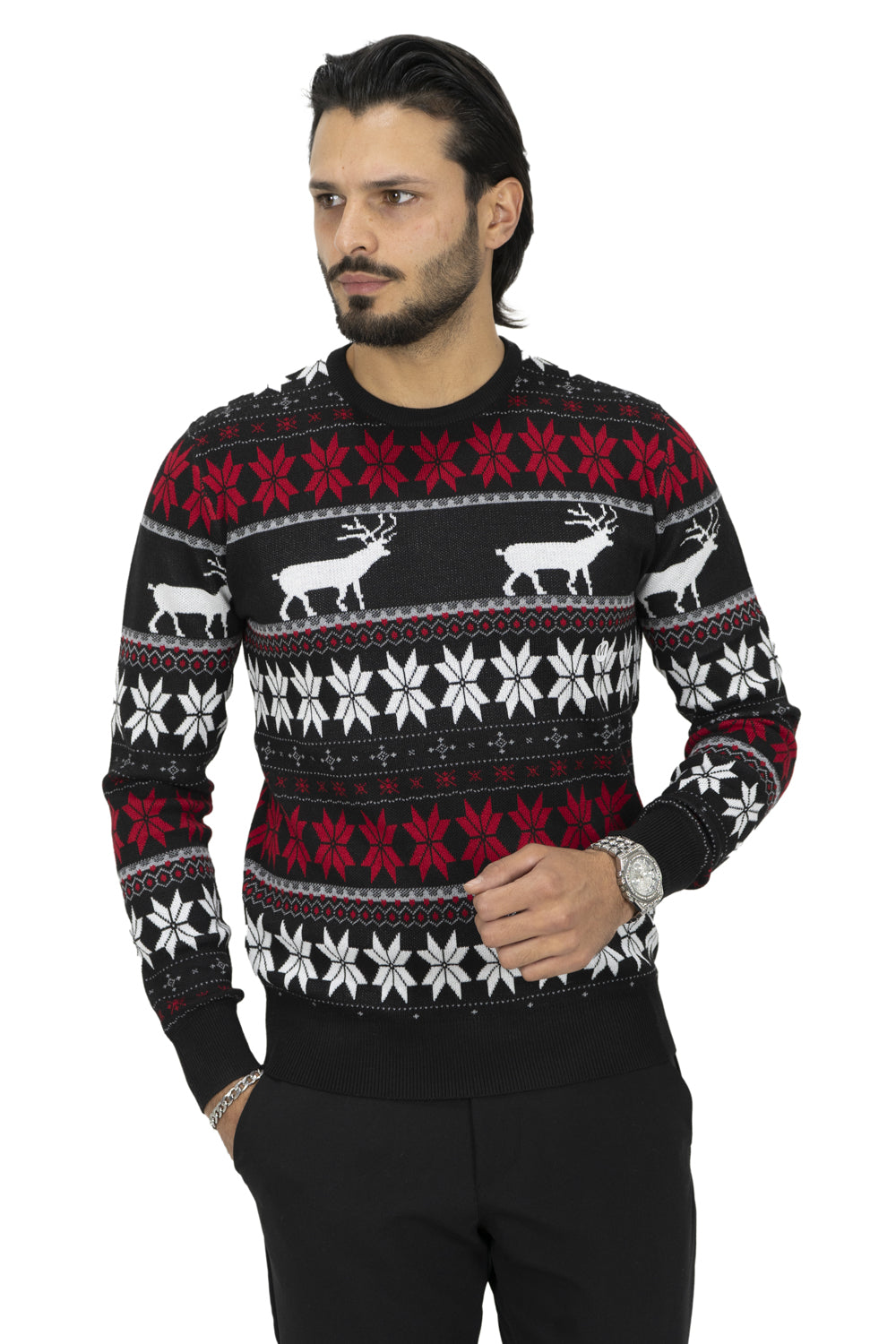 Maglione Natale Con Renne Art. Mg96