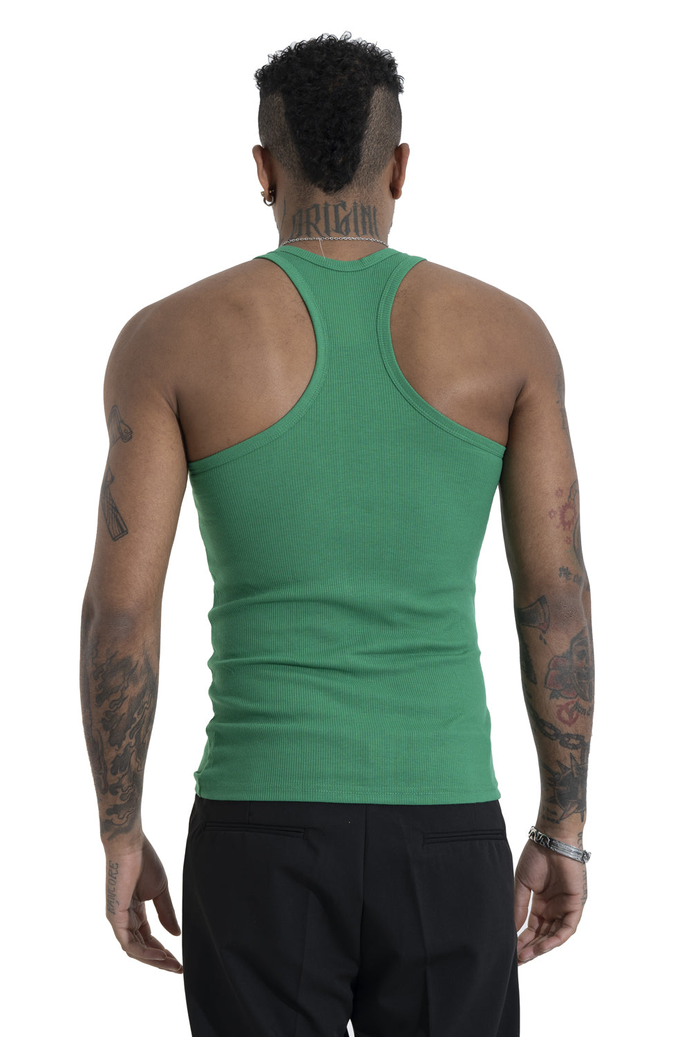 Canotta Uomo Slim Basic Verde Art. Ct08