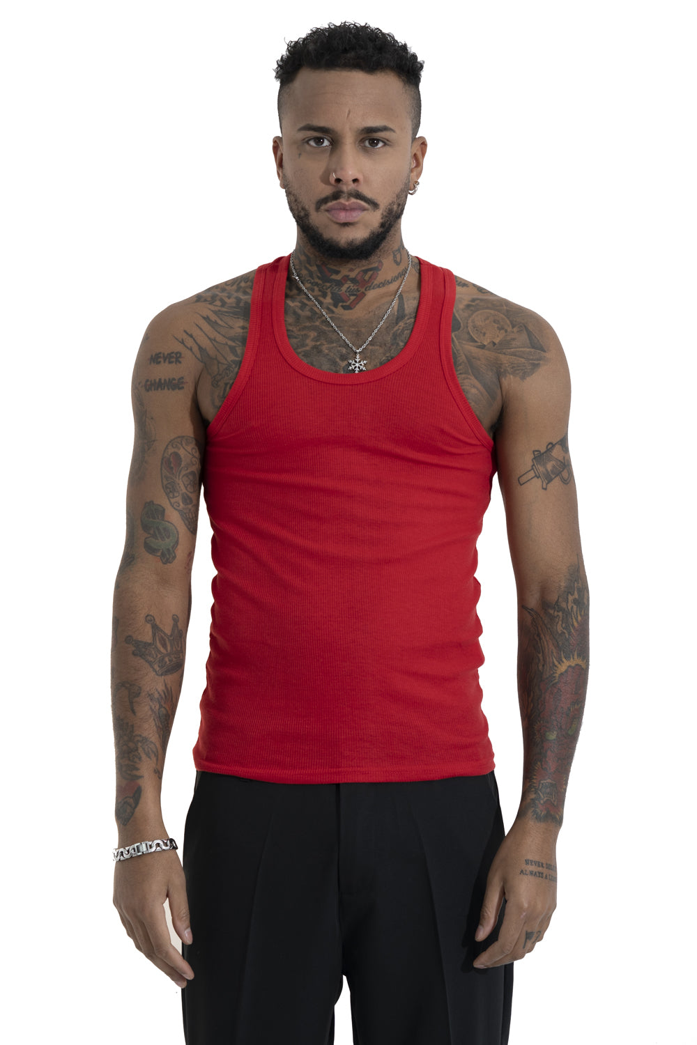 Canotta Uomo Slim Basic Rossa Art. Ct08