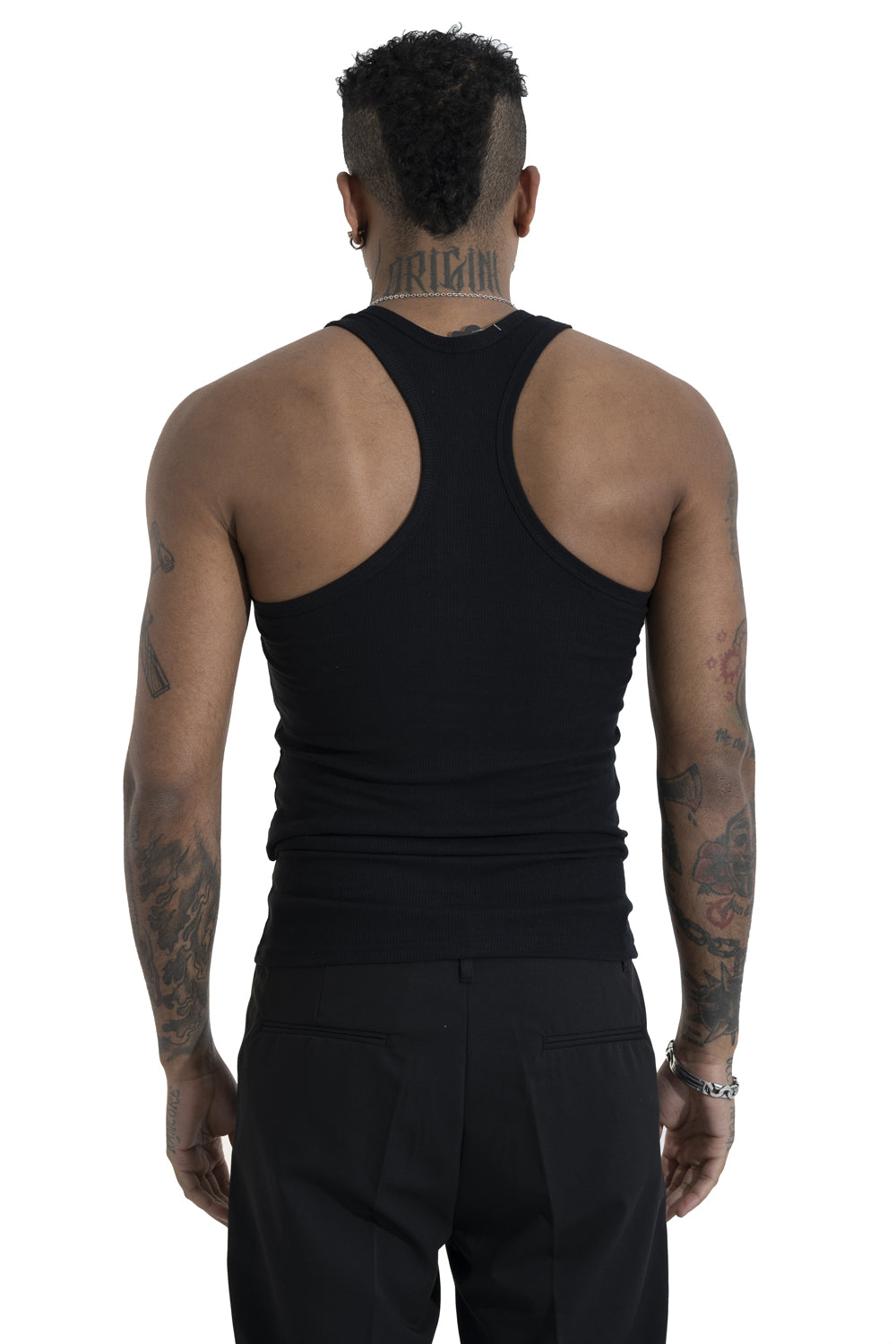 Canotta Uomo Slim Basic Nera Art. Ct08