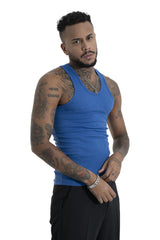 Canotta Uomo Slim Basic Blu Art. Ct08