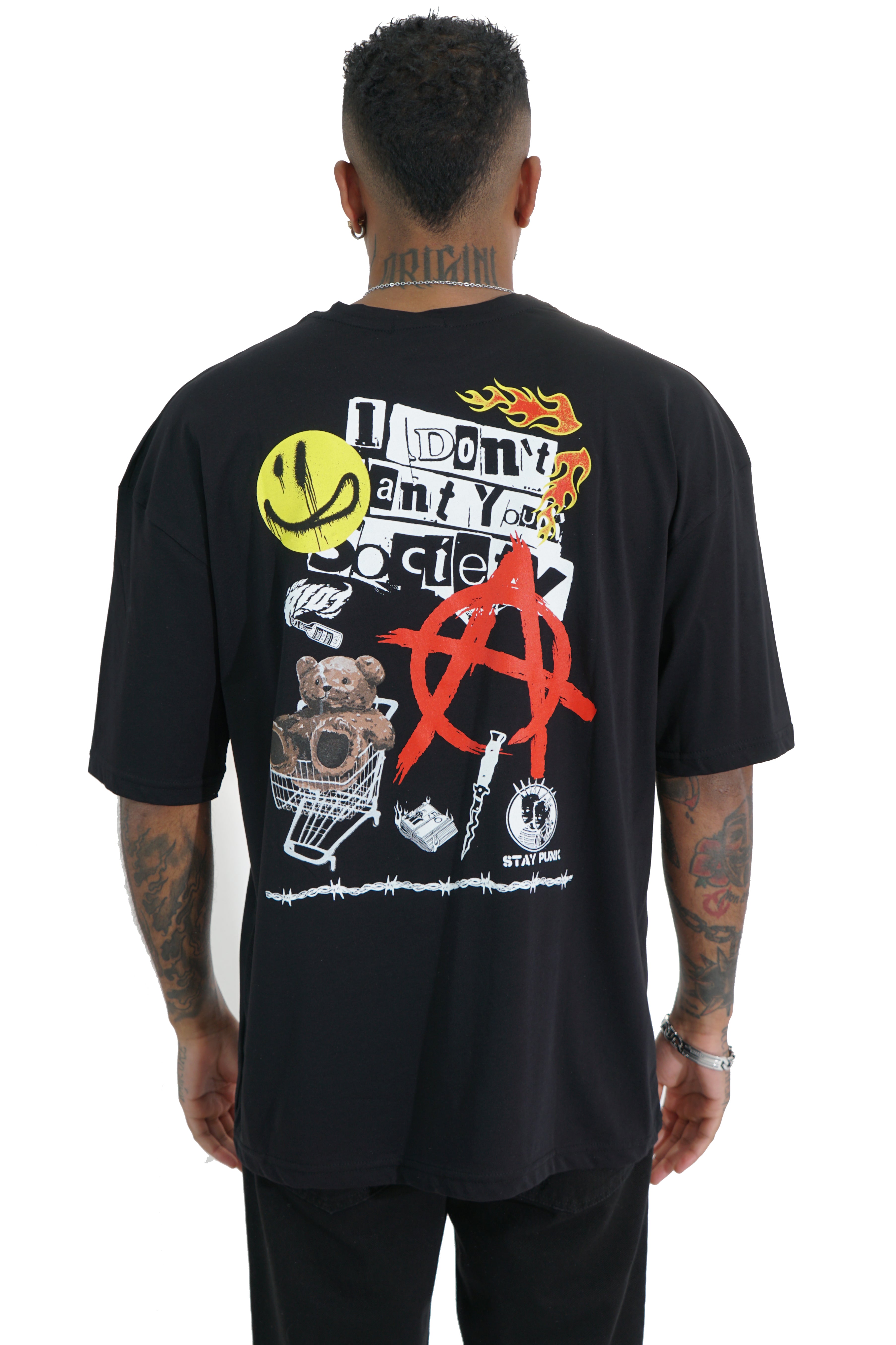 T-Shirt Uomo Stampa retro ''Anarchia'' Art. Ts130