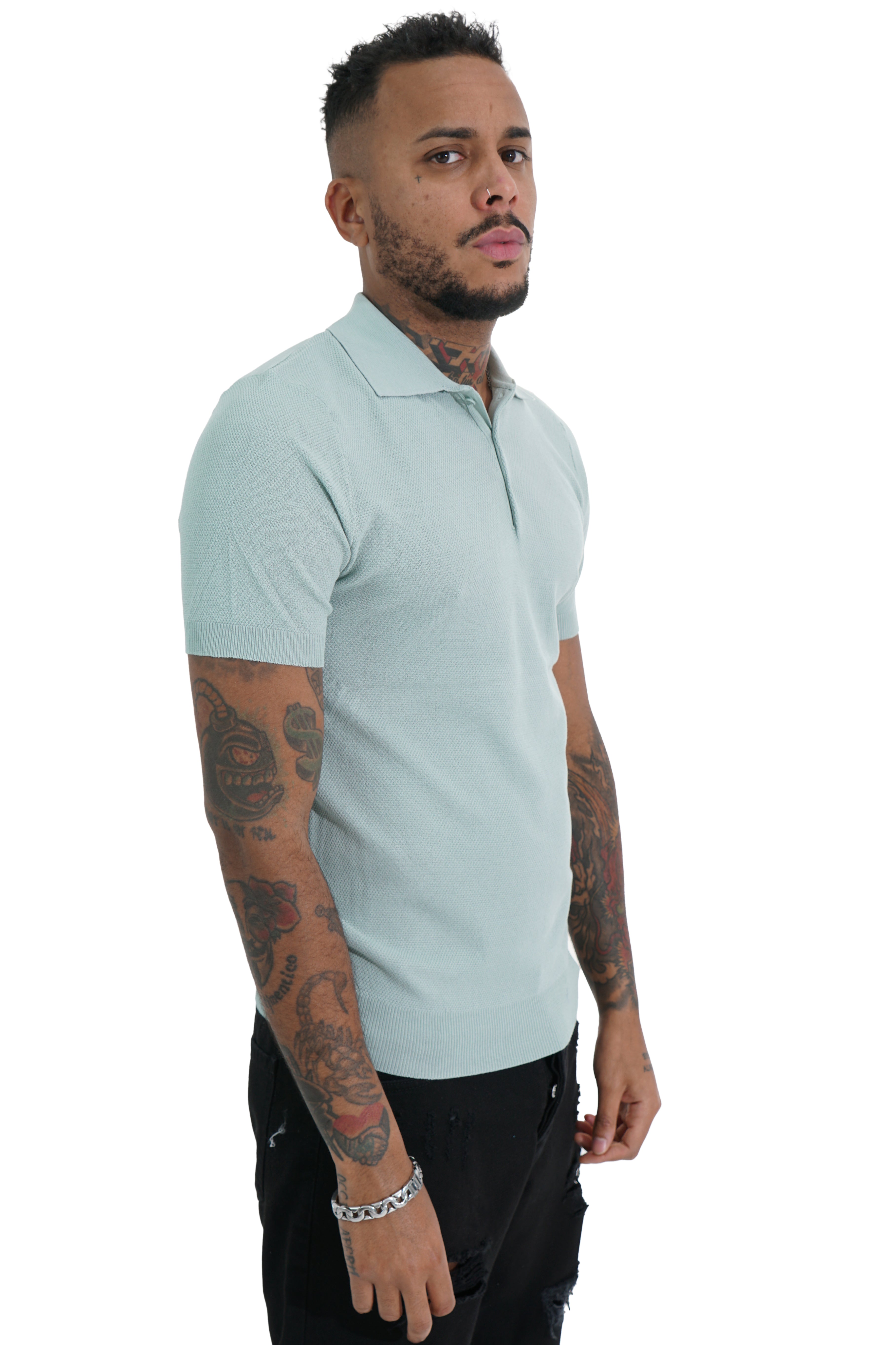 Polo Uomo In Maglia Con Bottoni Art. Ts128