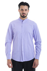 Camicia Uomo Lino Maniche Lunghe Tinta Unita Art. Cm87