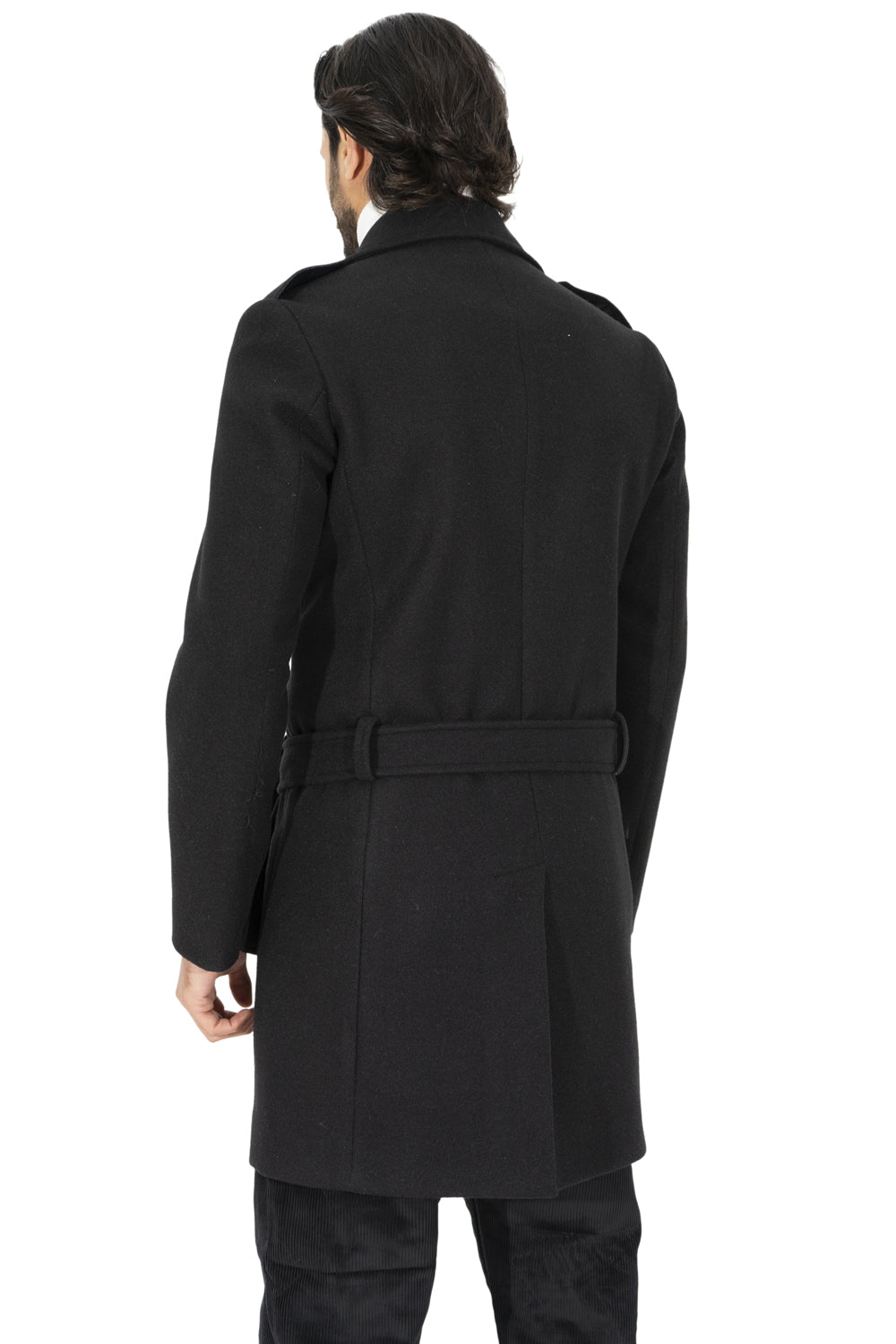 Allegra K - Cappotto Invernale Da Donna, Doppio Petto Con Risvolto Nero 12 Allegra K - Cappotto Invernale Da Donna, Doppio Petto Con Risvolto Nero 12