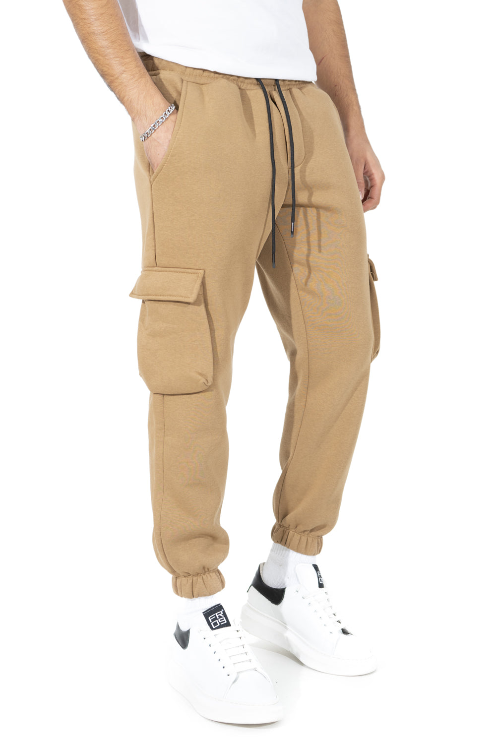 Pantalone Pantatuta Cargo Uomo Con Tasconi Art. Pt124