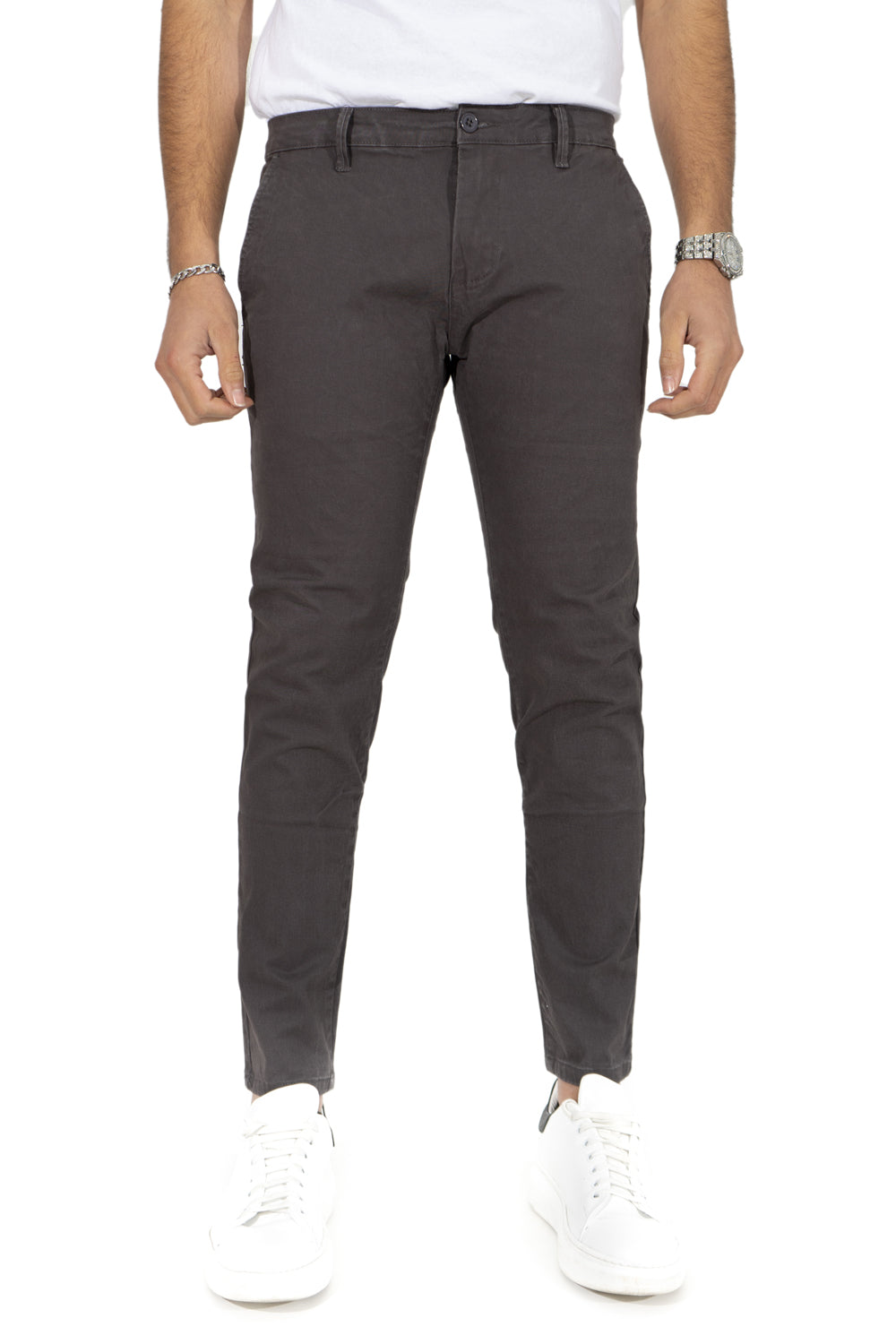 Pantaloni Uomo Chinos Slim Fit Capri Art. Pt156