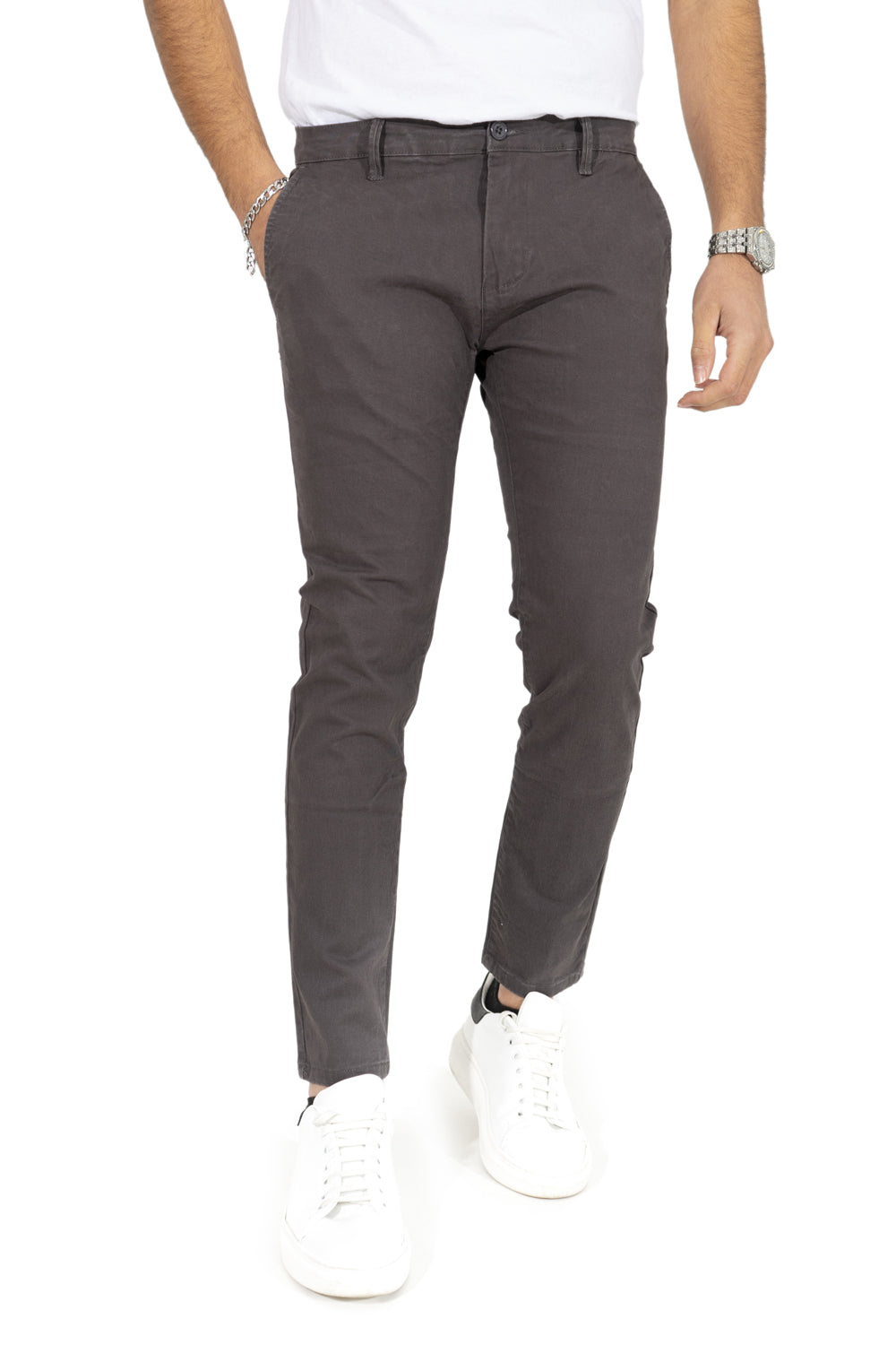 Pantaloni Uomo Chinos Slim Fit Capri Art. Pt156