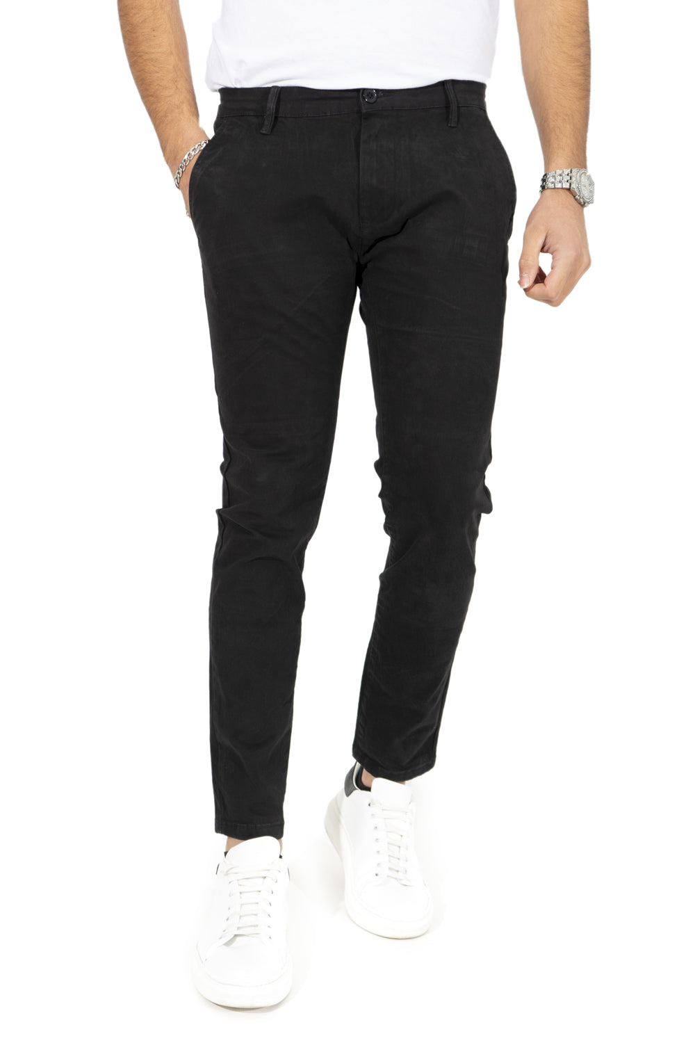 Pantaloni Uomo Chinos Slim Fit Capri Art. Pt156