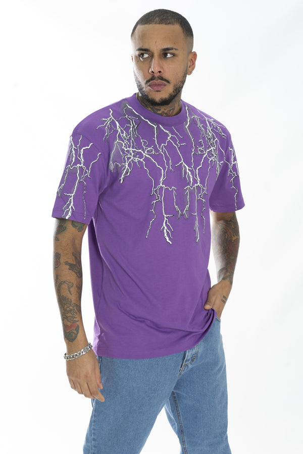 T-shirt col rond pour homme imprimé éclair Art. Ts158