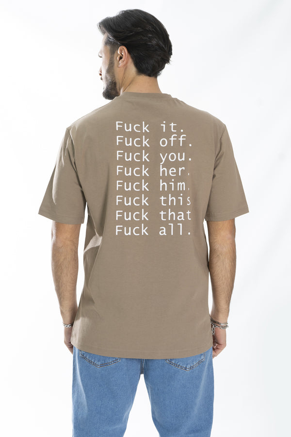 T-shirt pour homme avec inscription F***K. Ts165