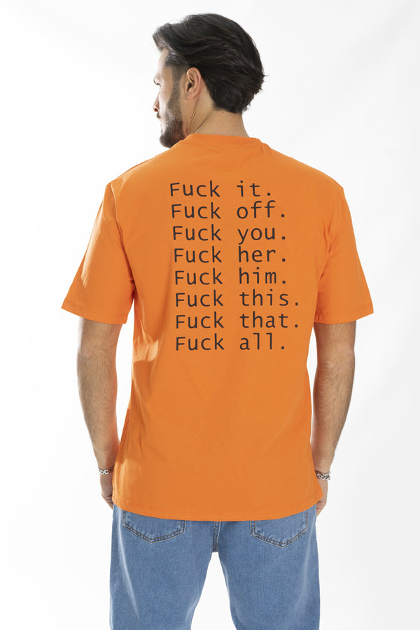 T-shirt pour homme avec inscription F***K. Ts165