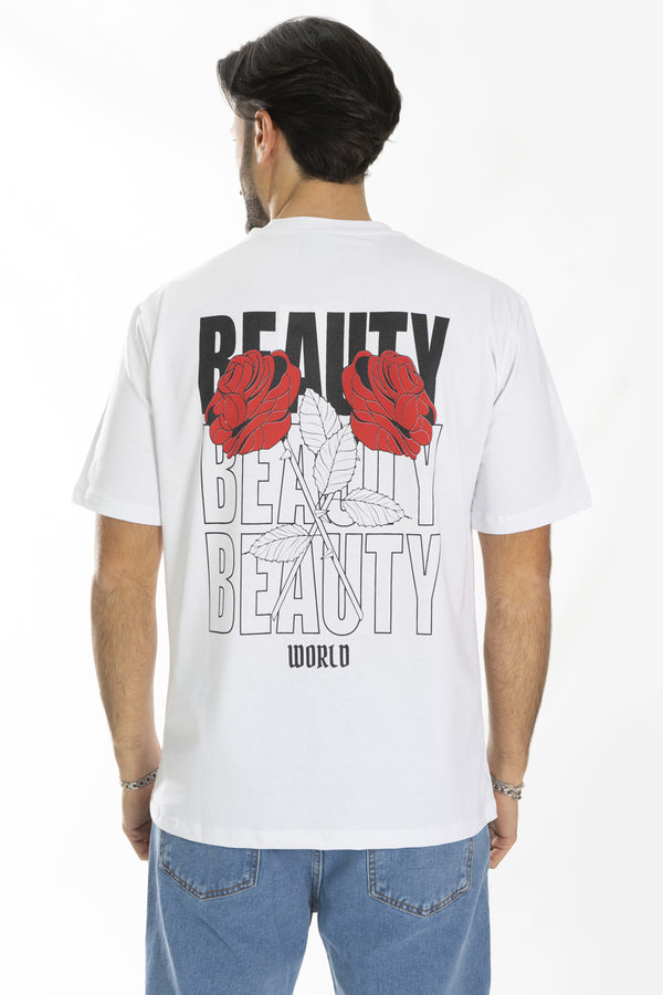 T-shirt homme avec imprimé ''Rose'' Art. Ts166