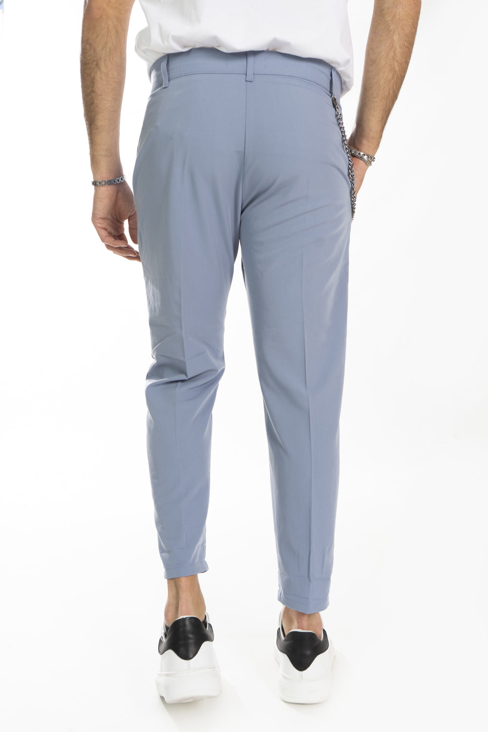 Pantalone Uomo Con Bottone Centrale e Accessorio Art. Pt167