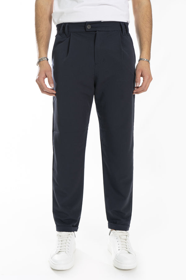 Men's Trousers With Central Button and Elastic Waist Art. Pt164