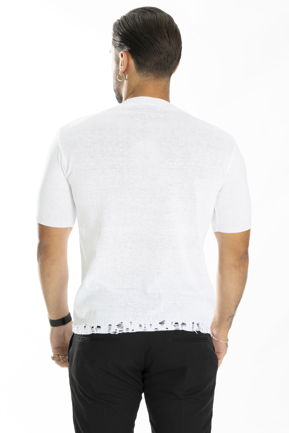 T-shirt Uomo In Maglia con rotture Art. Ts162