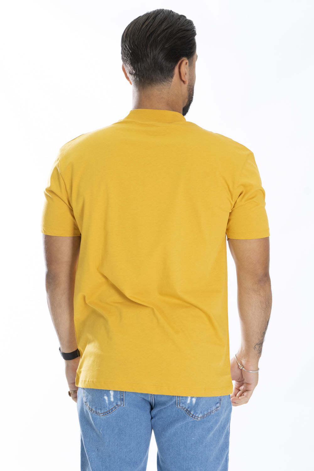 T-Shirt Mezzo Collo in Costina Tinta Unita Art. Ts157