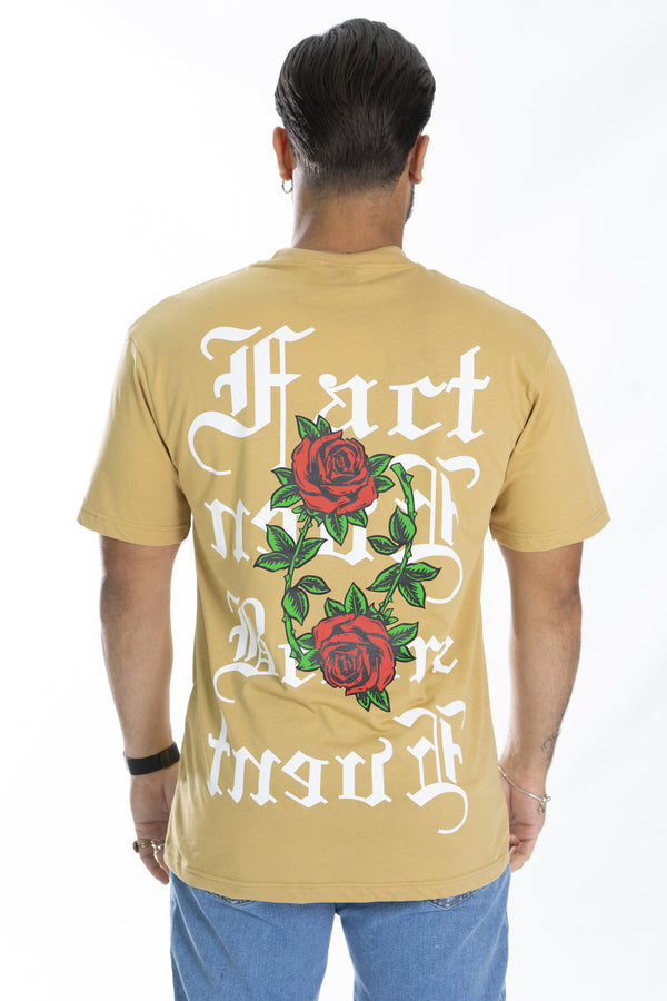 T-Shirt Uomo Girocollo Stampa con scritte e Rose Art. Ts159