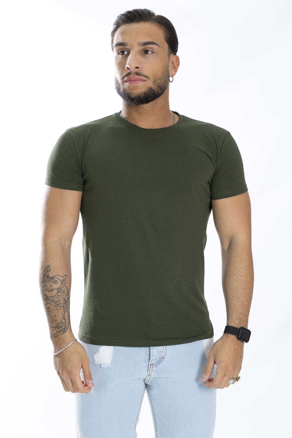 T-Shirt Uomo Slim Fit Basic Tinta Unita Art. Ts163
