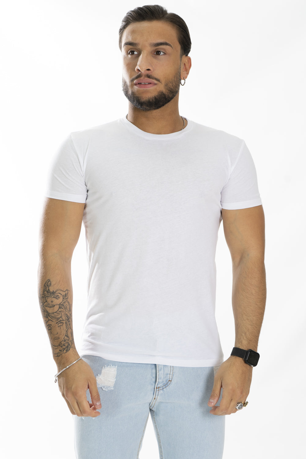 T-Shirt Uomo Slim Fit Basic Tinta Unita Art. Ts163