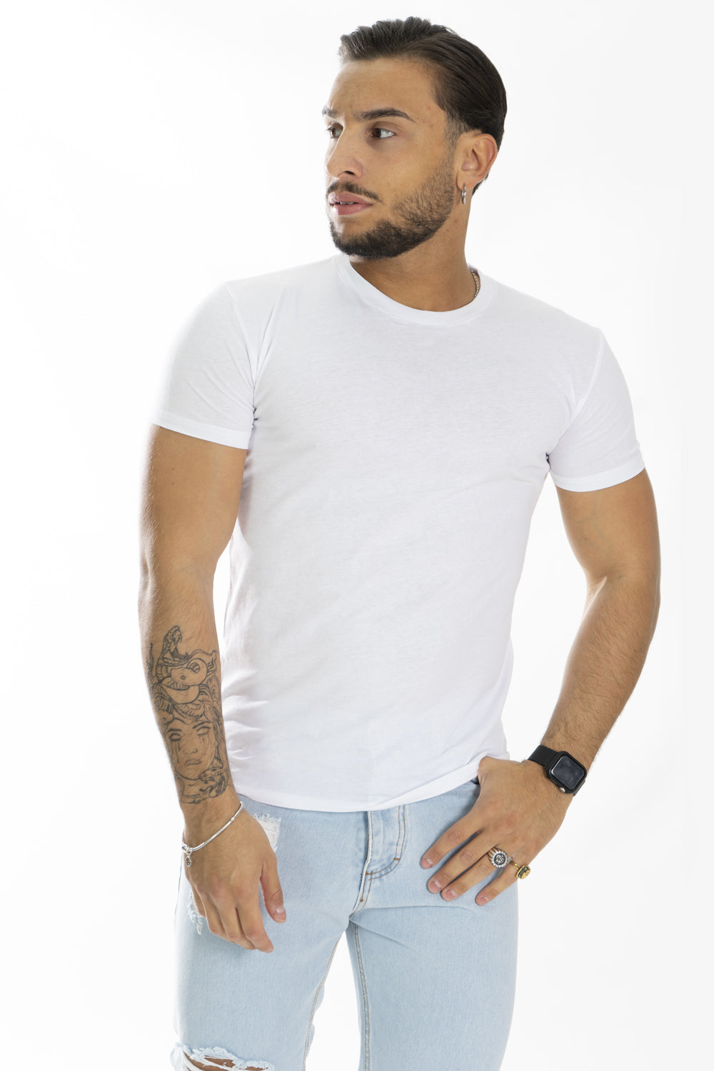 T-Shirt Uomo Slim Fit Basic Tinta Unita Art. Ts163