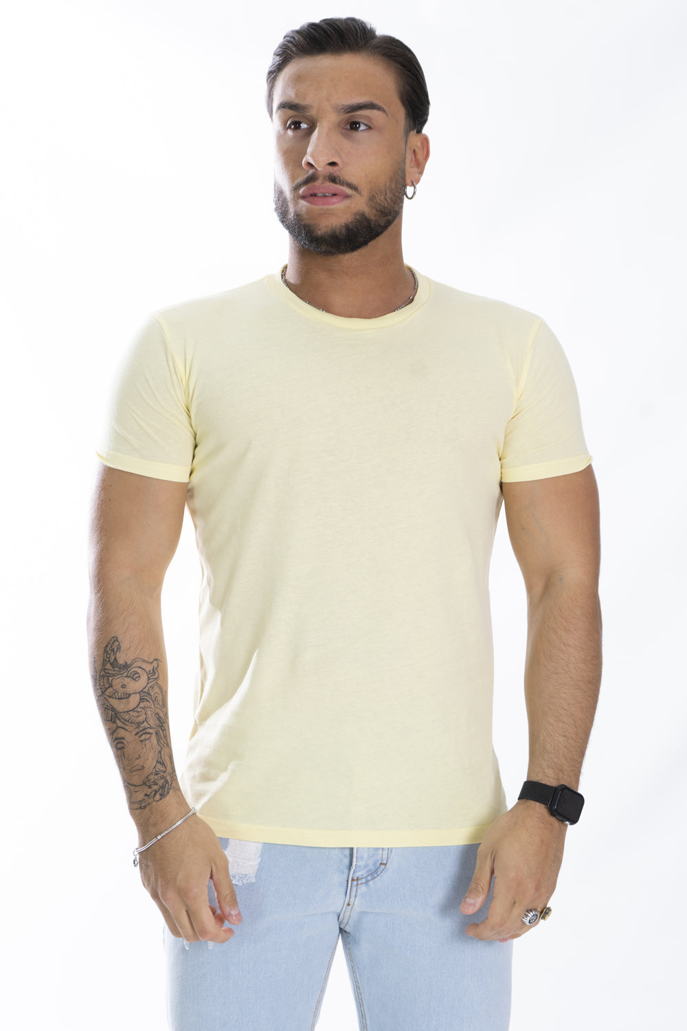 T-Shirt Uomo Slim Fit Basic Tinta Unita Art. Ts163