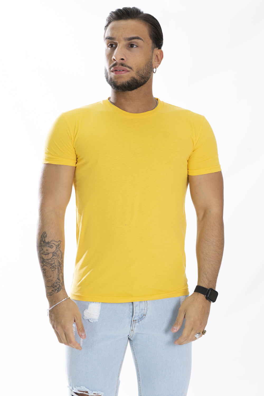 T-Shirt Uomo Slim Fit Basic Tinta Unita Art. Ts163