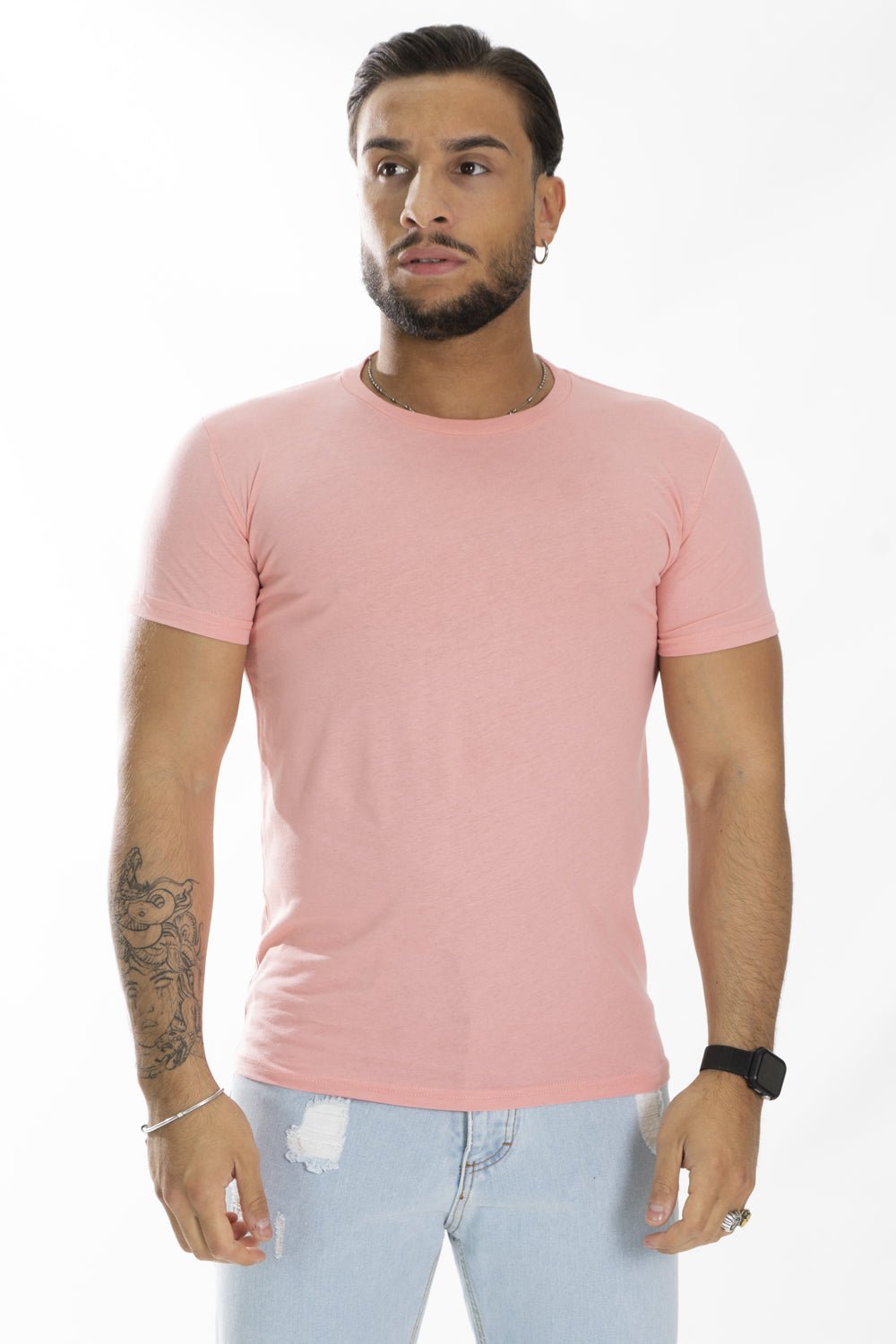 T-Shirt Uomo Slim Fit Basic Tinta Unita Art. Ts163