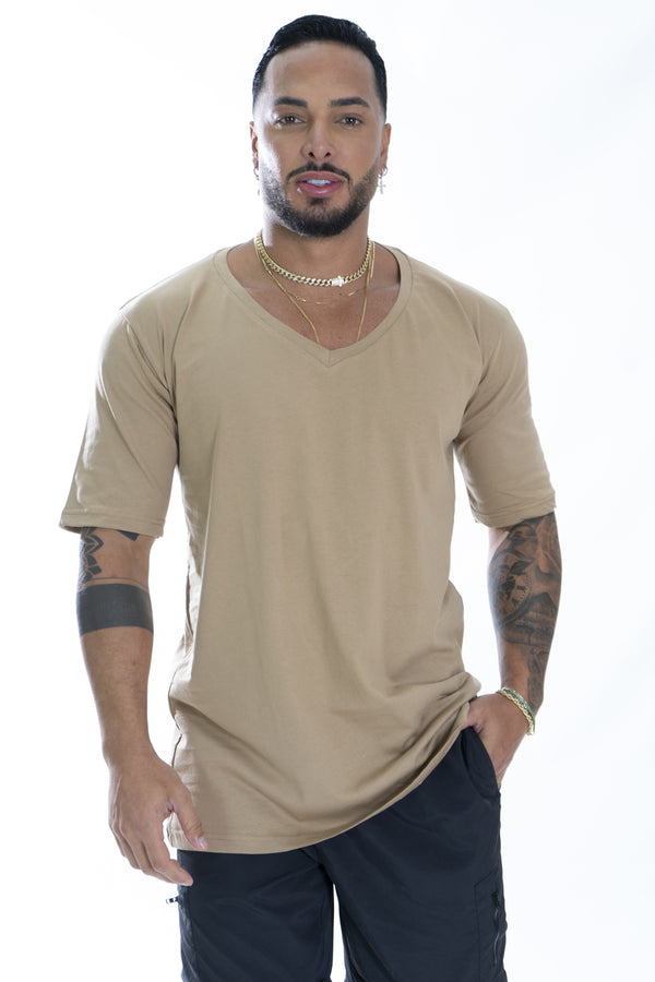 T-shirt col V oversize pour homme Art. Ts174