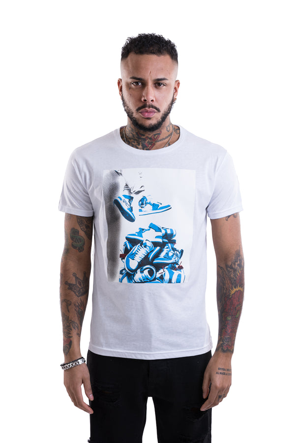 T-shirt homme imprimé chaussures panier art. Ts123