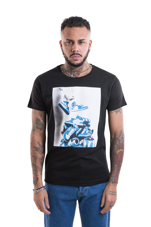 T-shirt homme imprimé chaussures panier art. Ts123