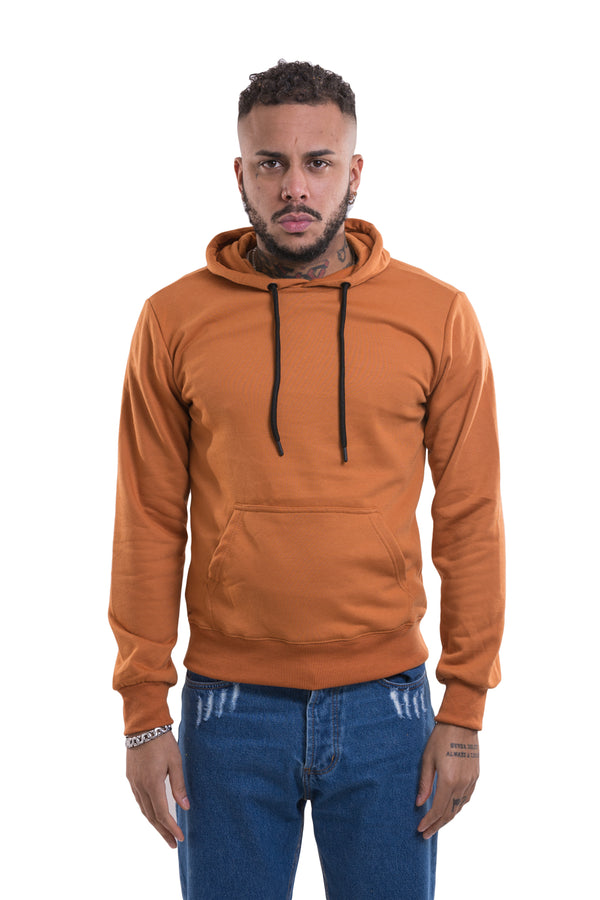 Sweat-shirt basique brossé pour homme avec capuche et poche avant Art. Fe115