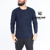 MAGLIONCINO GIROCOLLO CHIUSURA BOTTONI BLU ART. MG28