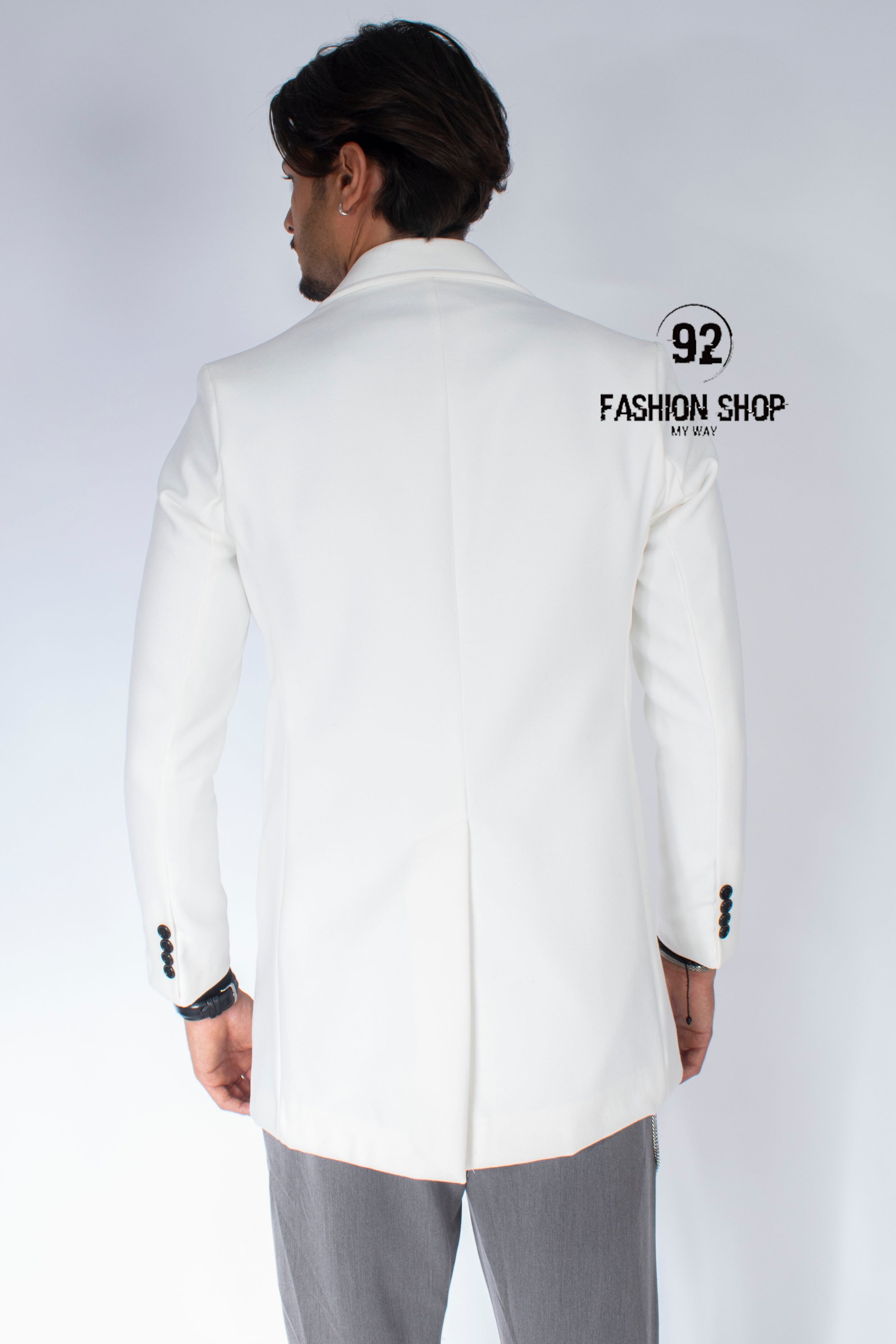 Cappotto Uomo Giacca Con Scollo A ''V'' e Spilla Art. Cp01