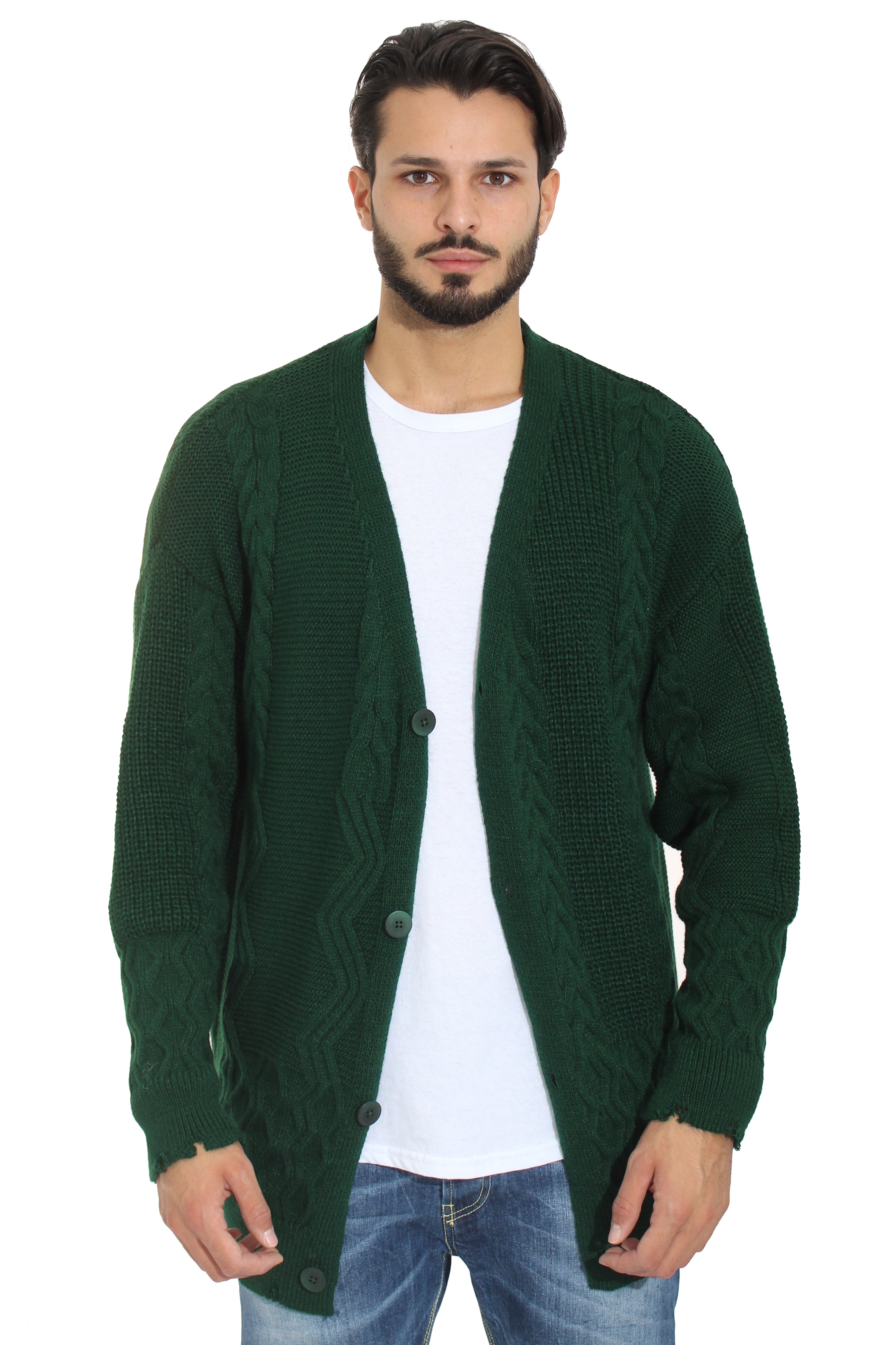 Maglione Cardigan Uomo Giacca a Maglia Over Size Art. Mg63
