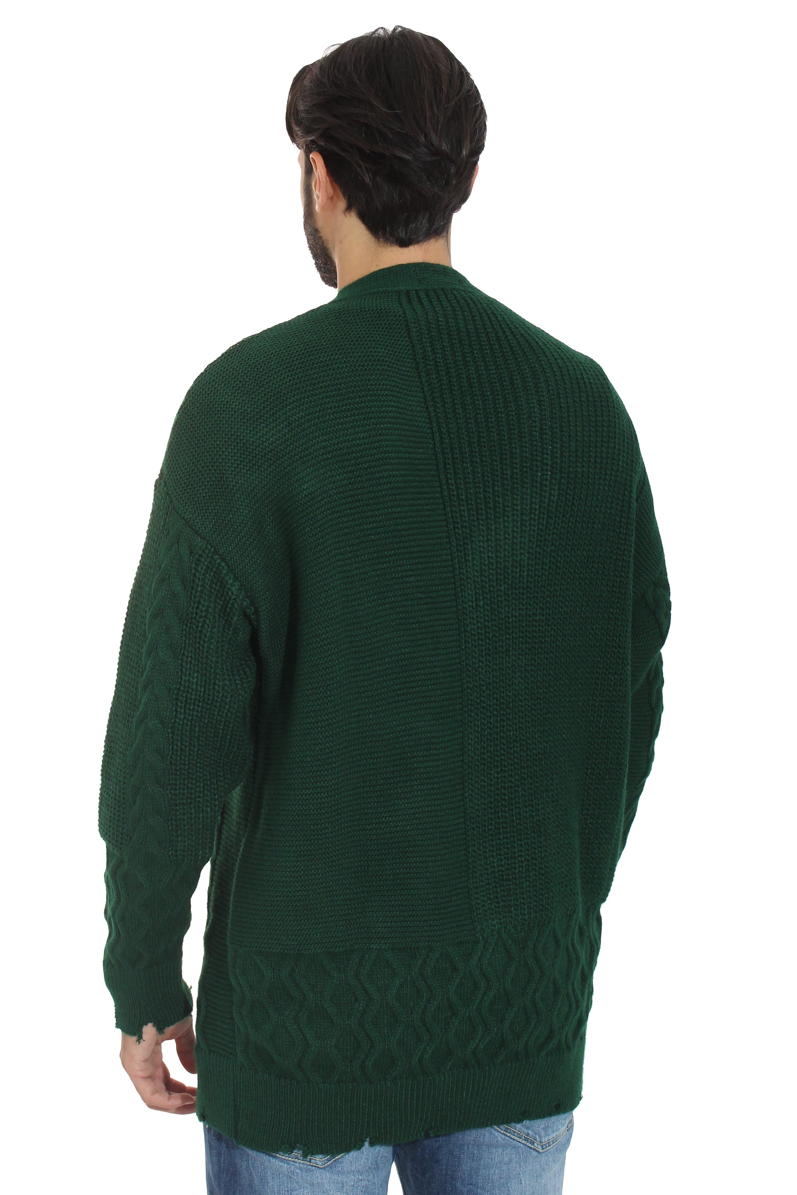 Maglione Cardigan Uomo Giacca a Maglia Over Size Art. Mg63