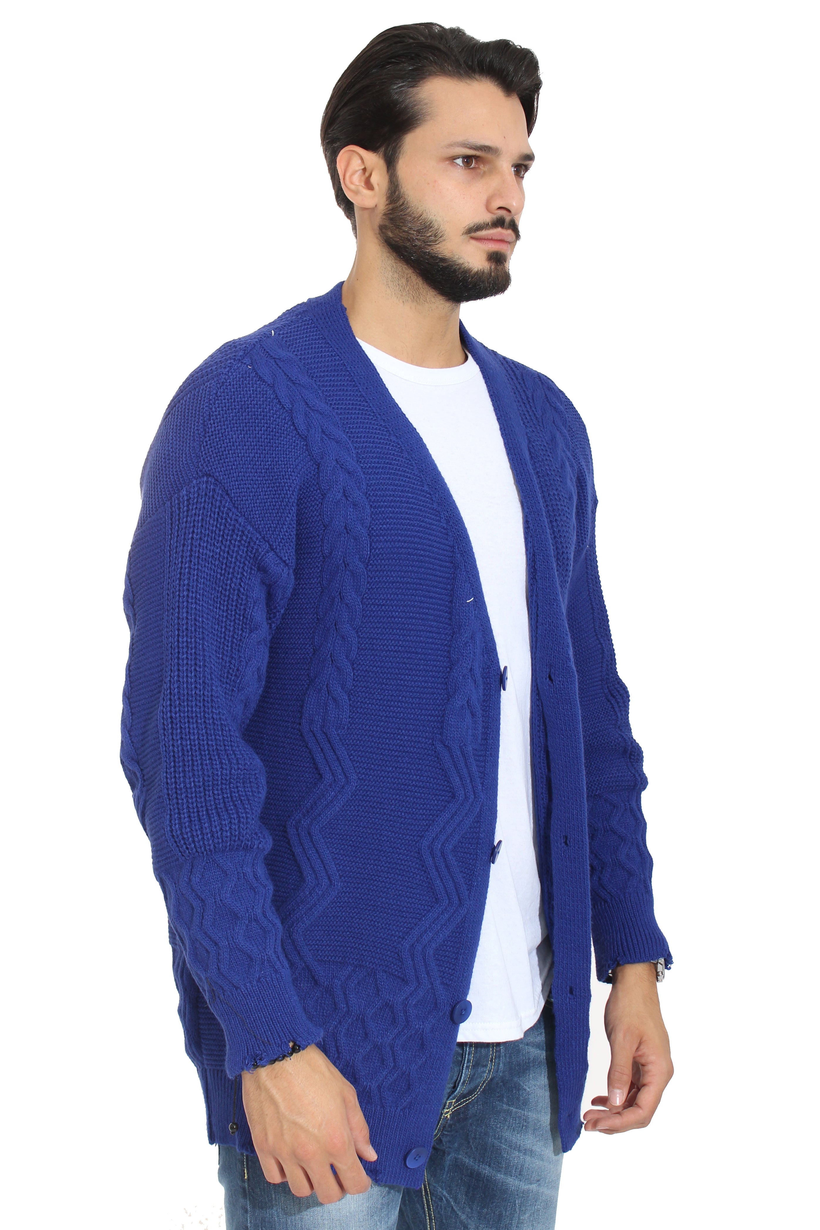 Maglione Cardigan Uomo Giacca a Maglia Over Size Art. Mg63