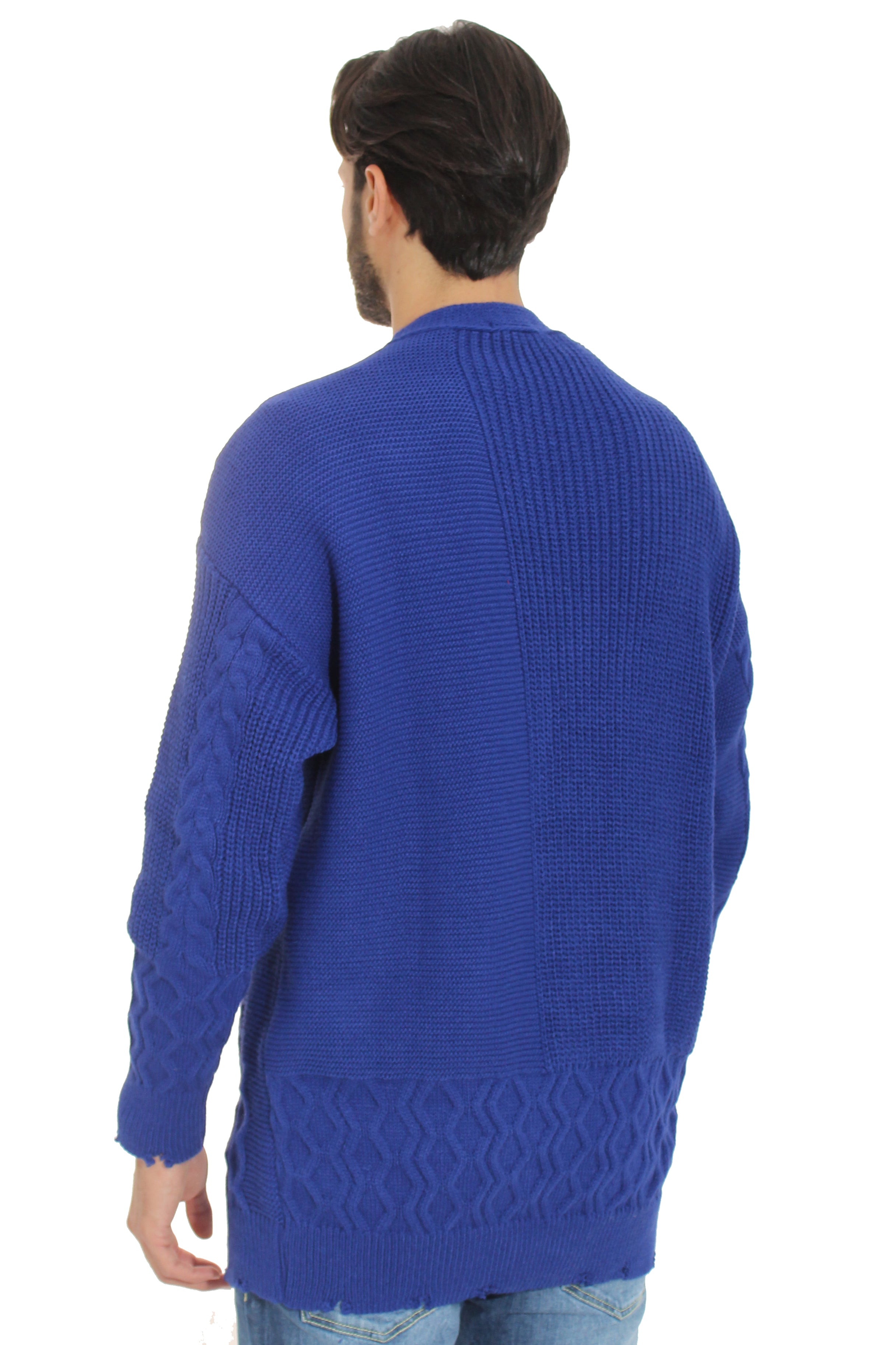 Maglione Cardigan Uomo Giacca a Maglia Over Size Art. Mg63