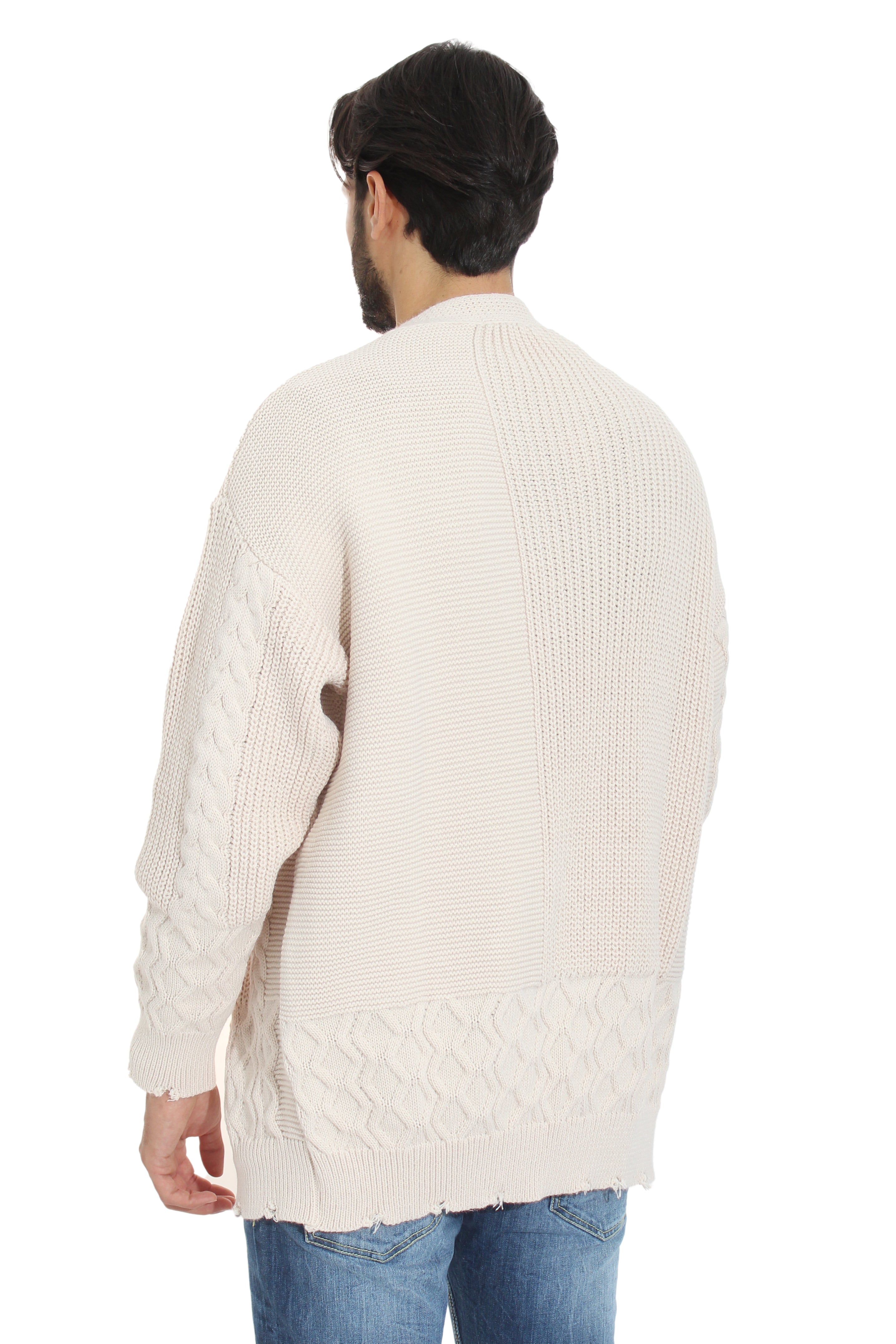 Maglione Cardigan Uomo Giacca a Maglia Over Size Art. Mg63