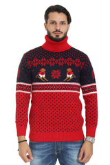 Maglione Uomo Dolcevita Christmas Con Renne Art. Mg66