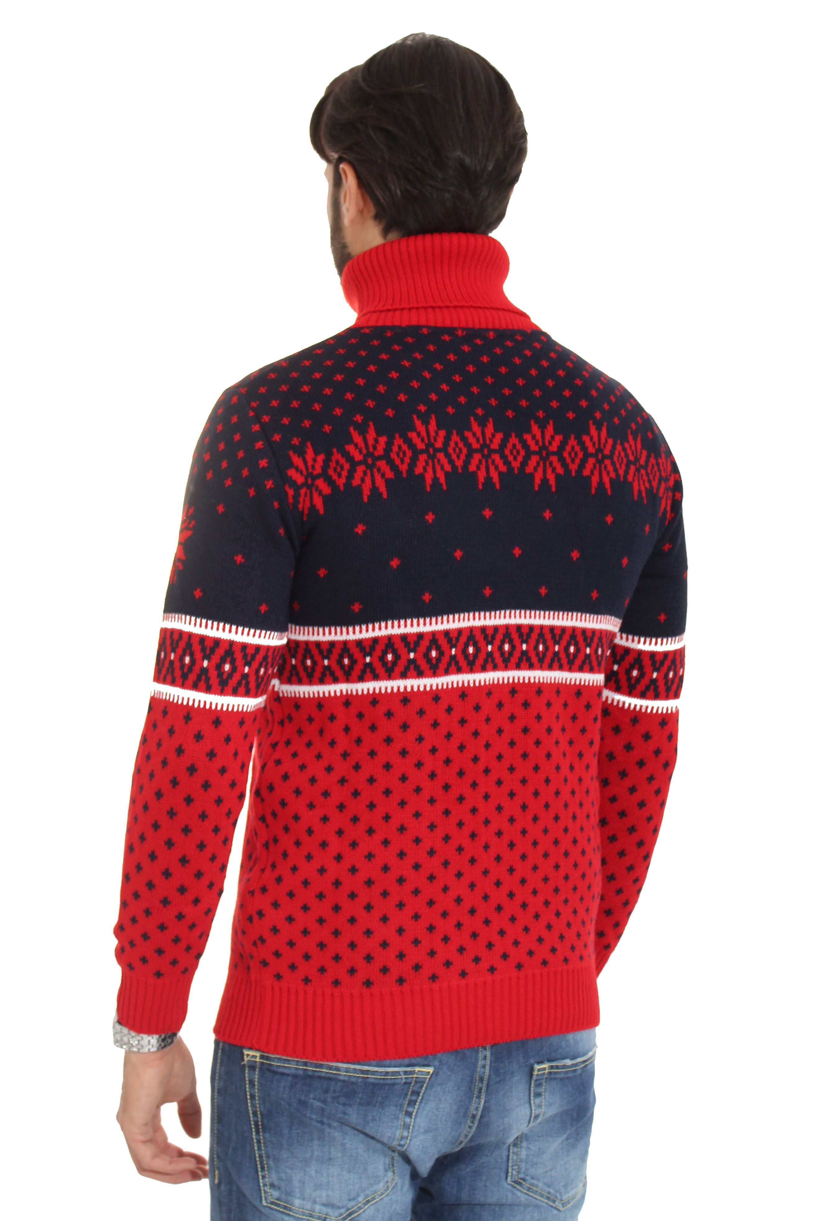 Maglione Uomo Dolcevita Christmas Con Renne Art. Mg66